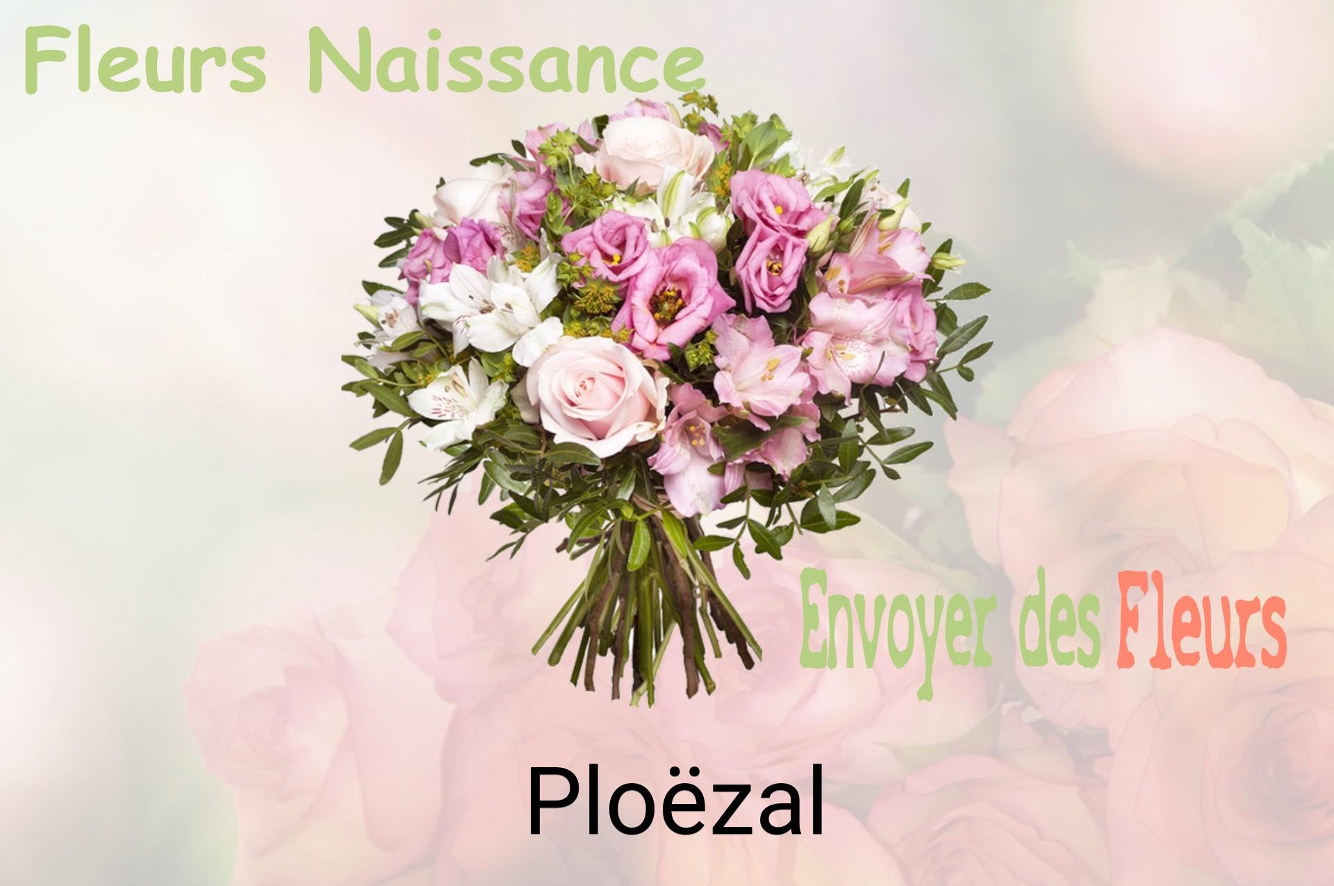 Bouquet de fleurs de naissance livré à Ploëzal